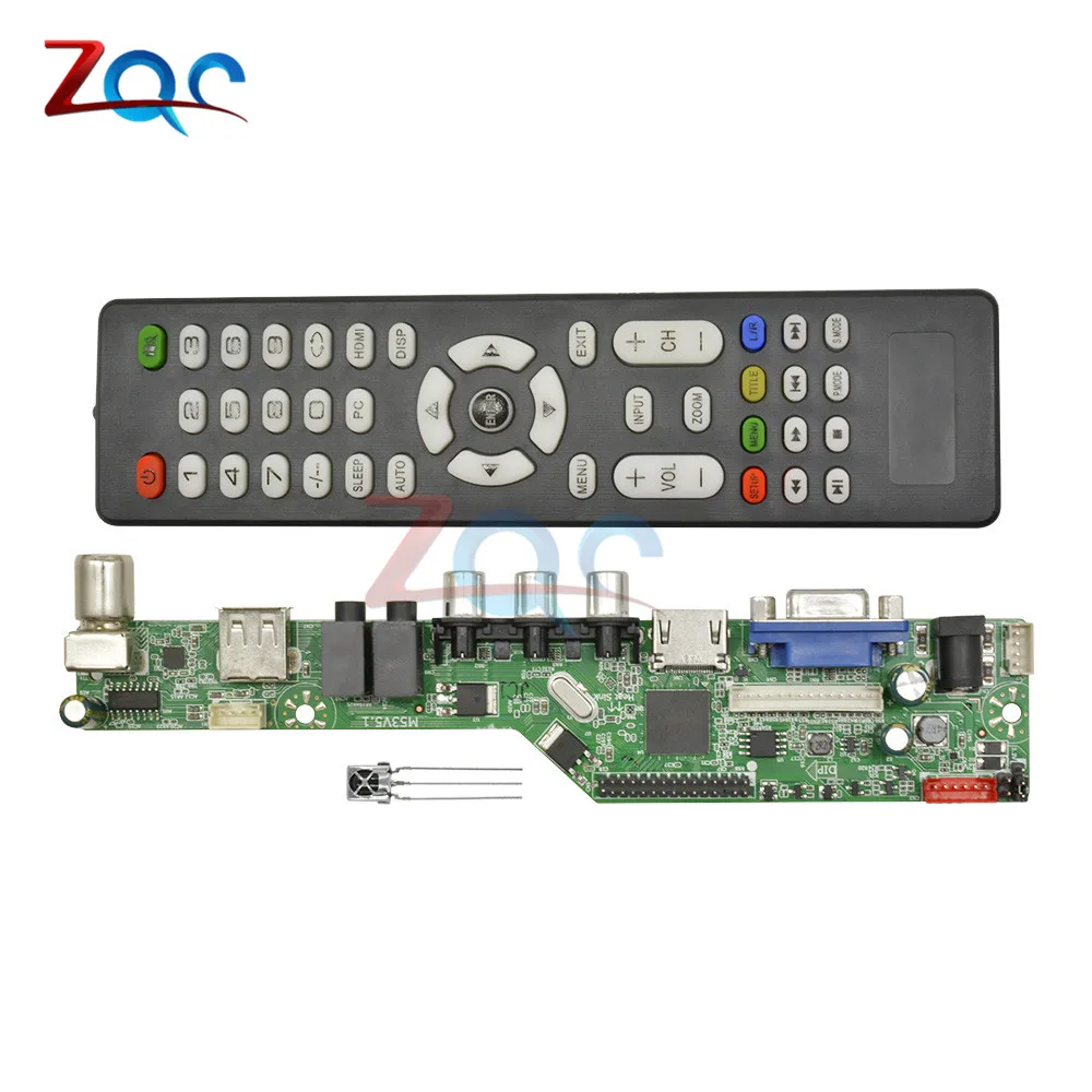 Новая Универсальная ЖК-плата контроллера разрешение ТВ материнская плата VGA/HDMI/AV/tv/USB HDMI интерфейс драйвер платы