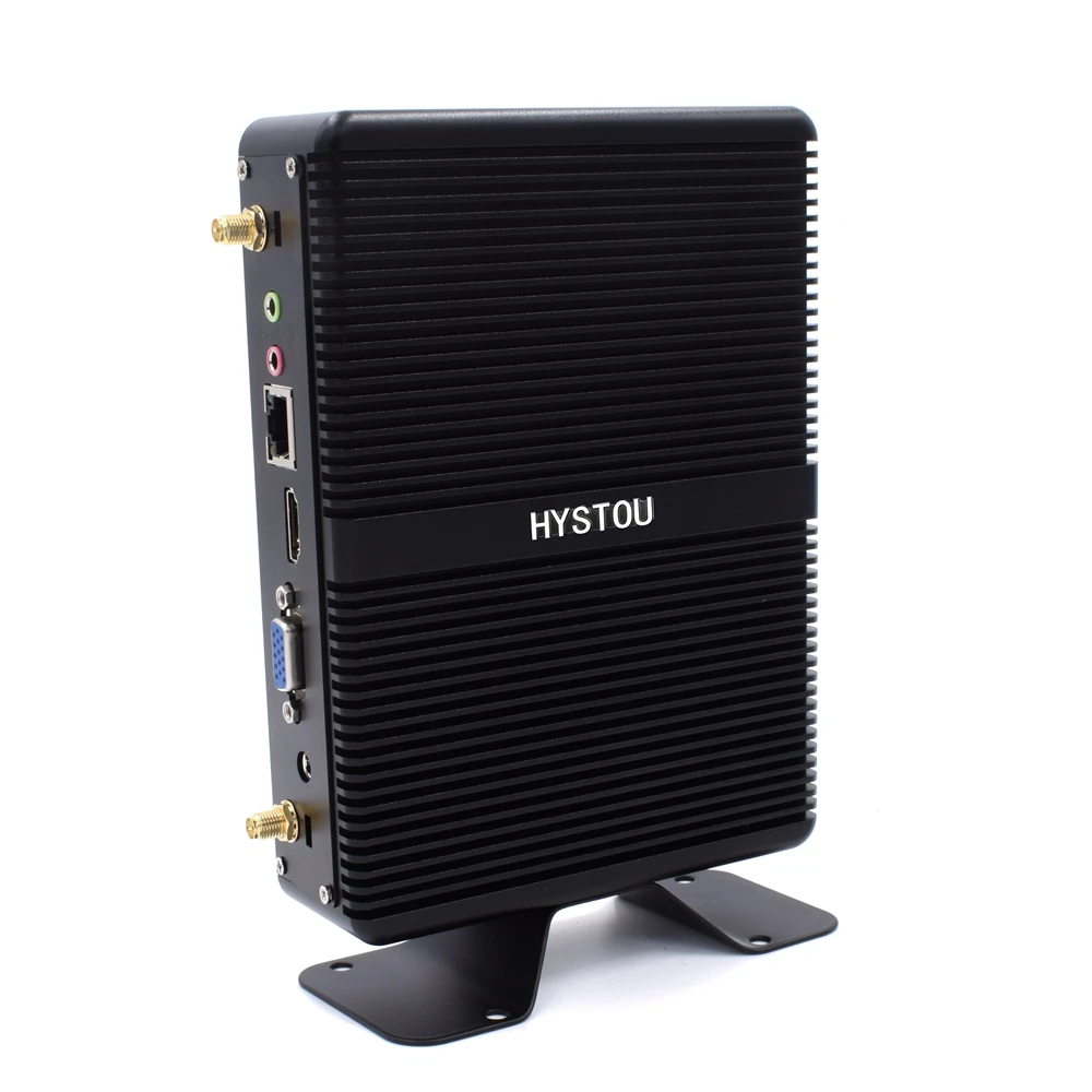Мини ПК HYSTOU Core i5 7200U i7 5550U Windows 10 HDMI VGA двойной порт дисплея мини HTPC компьютер Linux i3
