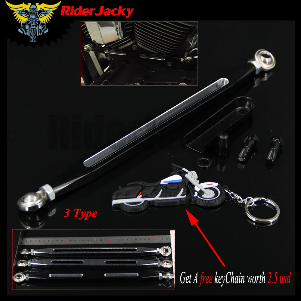 

Motorcycle 330mm Black CNC Gear Shift lever Shift Linkage For Harley 883 Custom Fat Boy FLSTFSE CVO Electra Glide