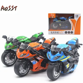 

1:14 Alloy Motorcycle Racing Cyclo with Lighting Music Model Toy Retro Motorcycle Non-remote Control Pull Back Model Toys