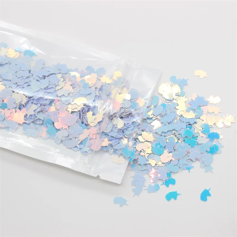 

KSCRAFT Multi-colored Unicorn Shape Sequins PVC Flat for DIY Card Making Craft Color Collection