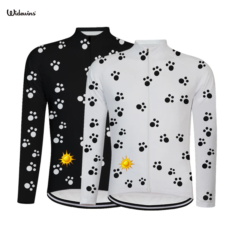 2018 Cycling Jersey Women Long Sleeves Ropa Ciclismo Female Shirt Team Bike Jersey mtb Bicycle Cycling Clothing Footprint 5237 2018 Cycling Jersey Women Long Sleeves Ropa Ciclismo Female Shirt Team Bike Jersey mtb Bicycle Cycling Clothing Footprint 5237