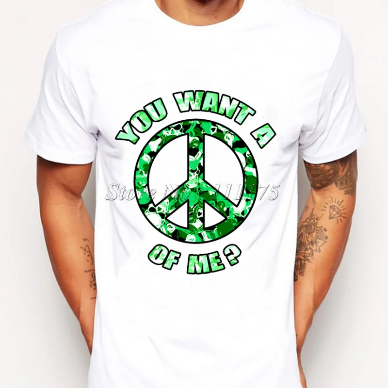 Новинка 2019 Мужская модная дизайнерская футболка Peace of me новые дизайнерские топы