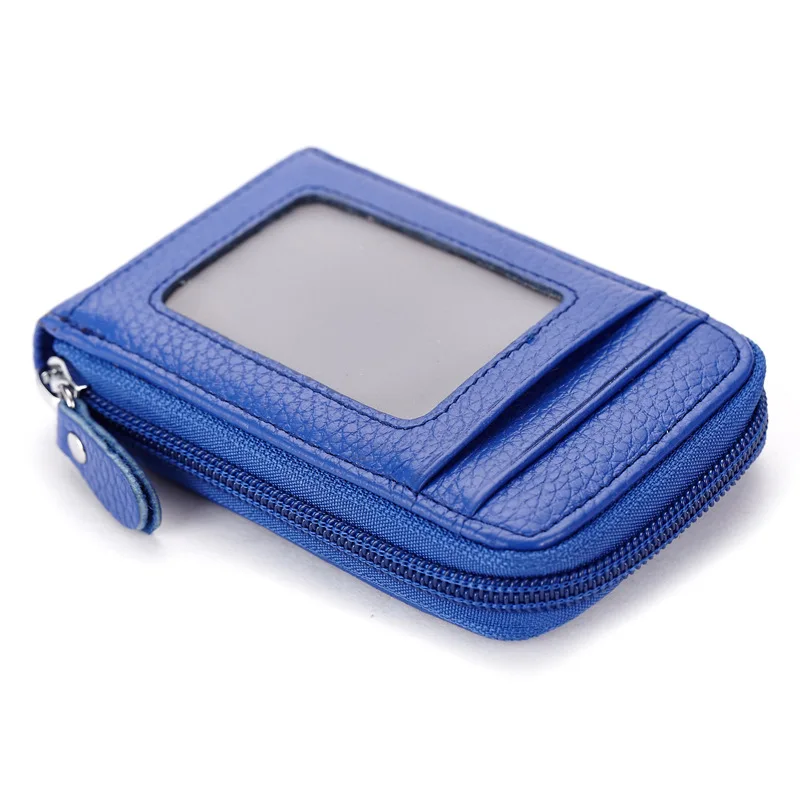 

Wholesale Men's Genuine Leather Credit Card Holder /Case High Quality Business Card Holder Wallets Pillow Card Holder Purse