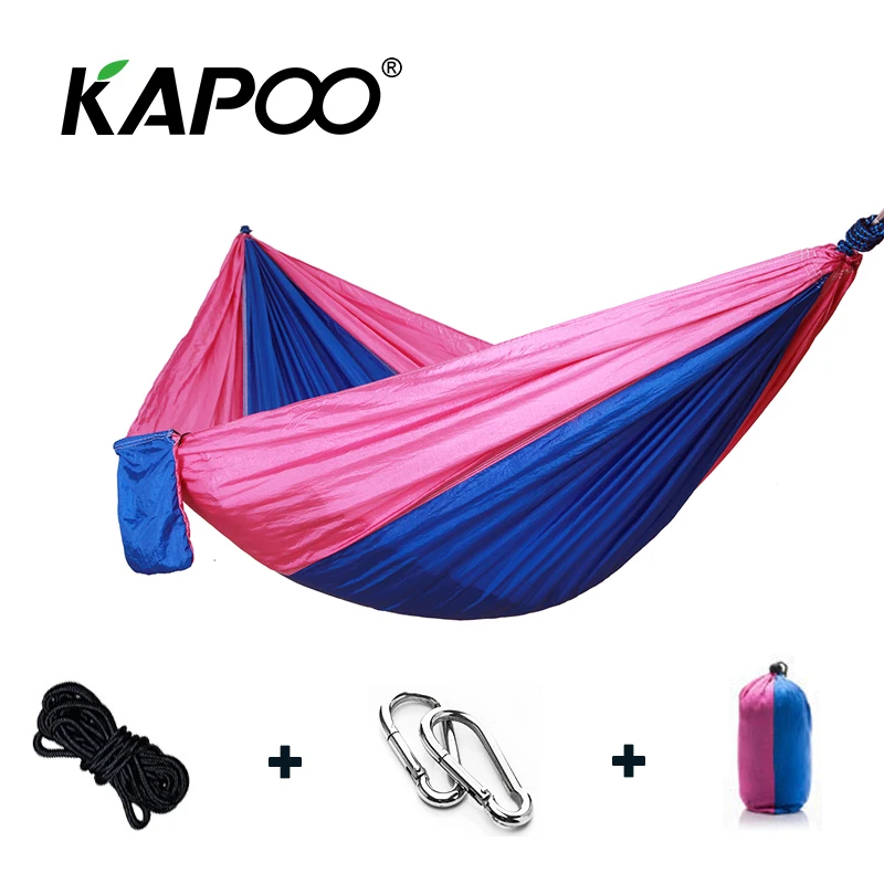 

Leisure Outdoor Hammock Portable Parachute Hammock Outdoor Furniture Single Double Hammock Picnic Mat Camping Hammock