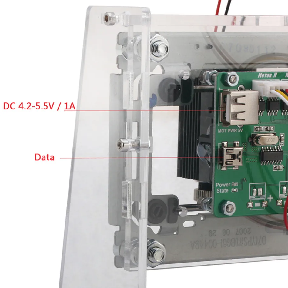 JZ-6 лазерный красный usb-райтер рукоделие принт 250 мВт битмап гравировка двойной USB питание деревянный пластик бамбук