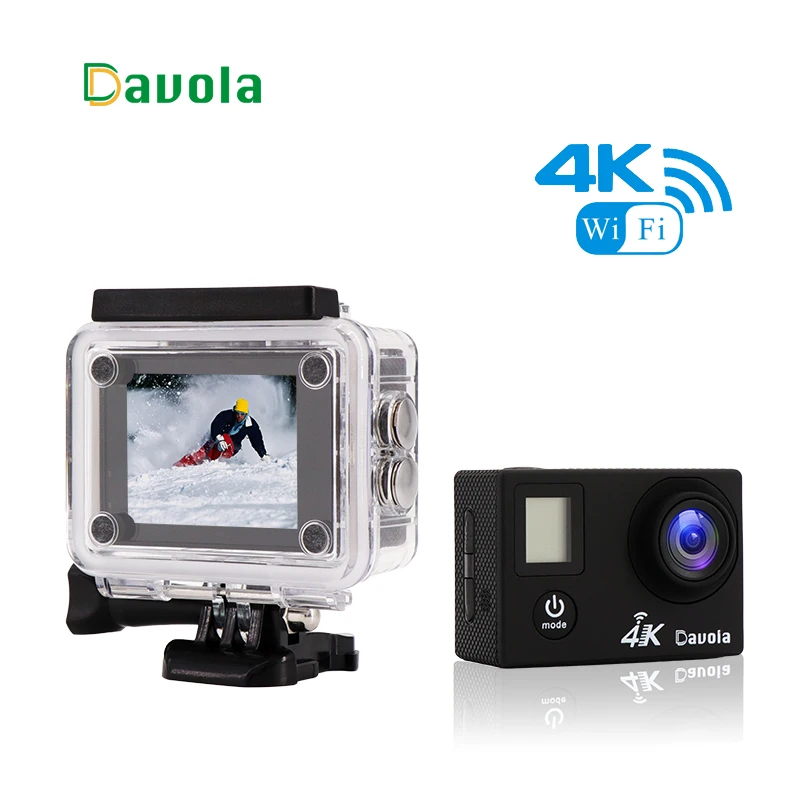 

4K Ultra HD Dual Screen Action Camera Waterproof 30m underwater sport cam 1080p 170 degree helmet outdoor mini street camcorder