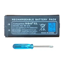 2000mAH Rechargeable Built-in LI-ion batteries For Nintendo NDSILL NDSIXL Host battery With Tools