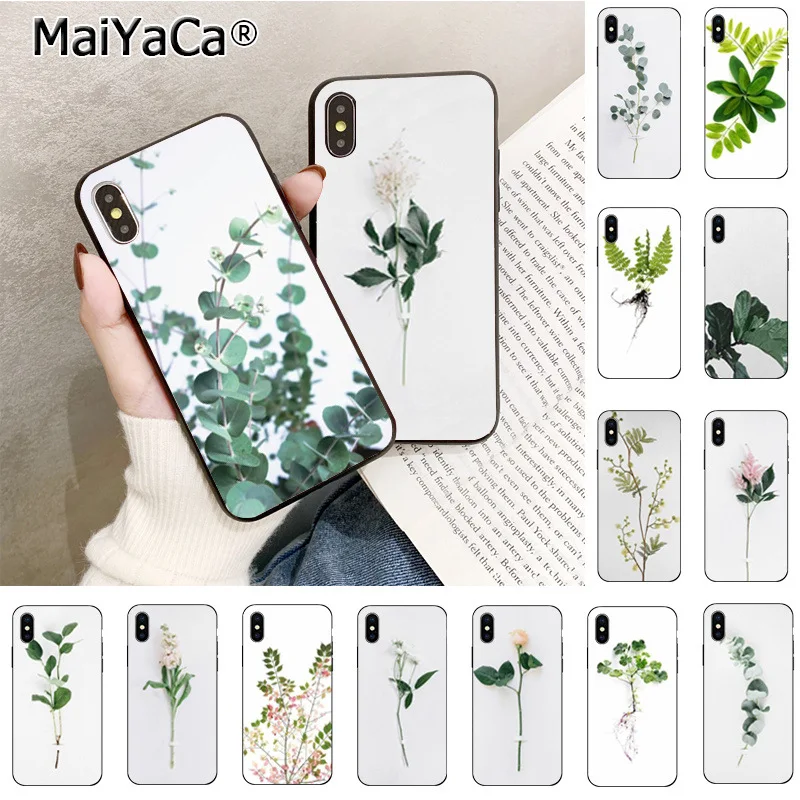 Maiyaca бруннера кадры на белые цветы Флора ТПУ мягкий резиновый чехол для iPhone Xr XsMax 8