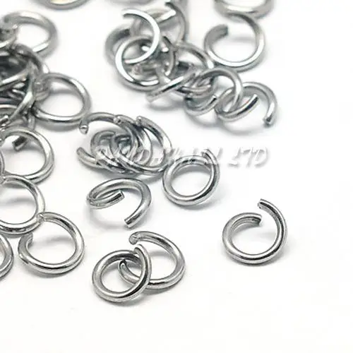 

304 Stainless Steel Jump Rings for Jewelry Making, 6x1mm, 100pcs/10g