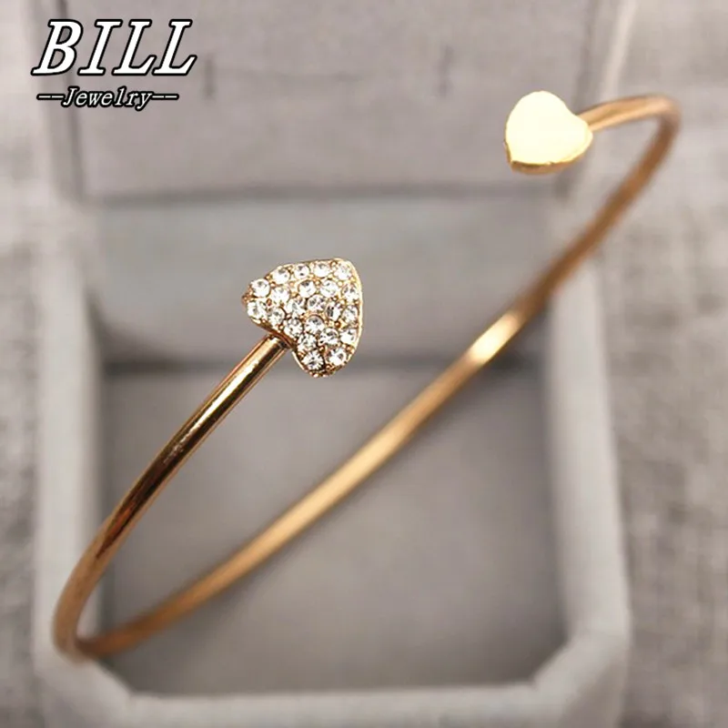 Bangle Bracelet Open Cuff Punk Bracelets Fashion Jewelry For Women Men Heartbeat Leaf Arrow Triangle Heart Bracelet