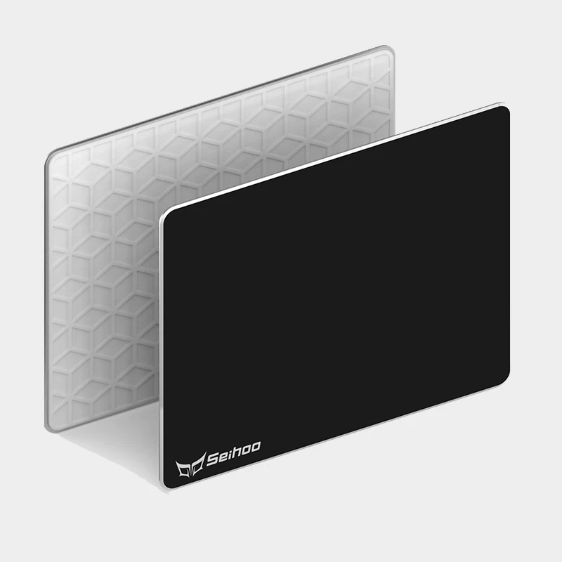 

1 pc Matte Smooth Hard Mouse Pad Resin Surface Aluminum Alloy Middle Layer Silicone Bottom Gamer Mat Metal Gaming Mousepad