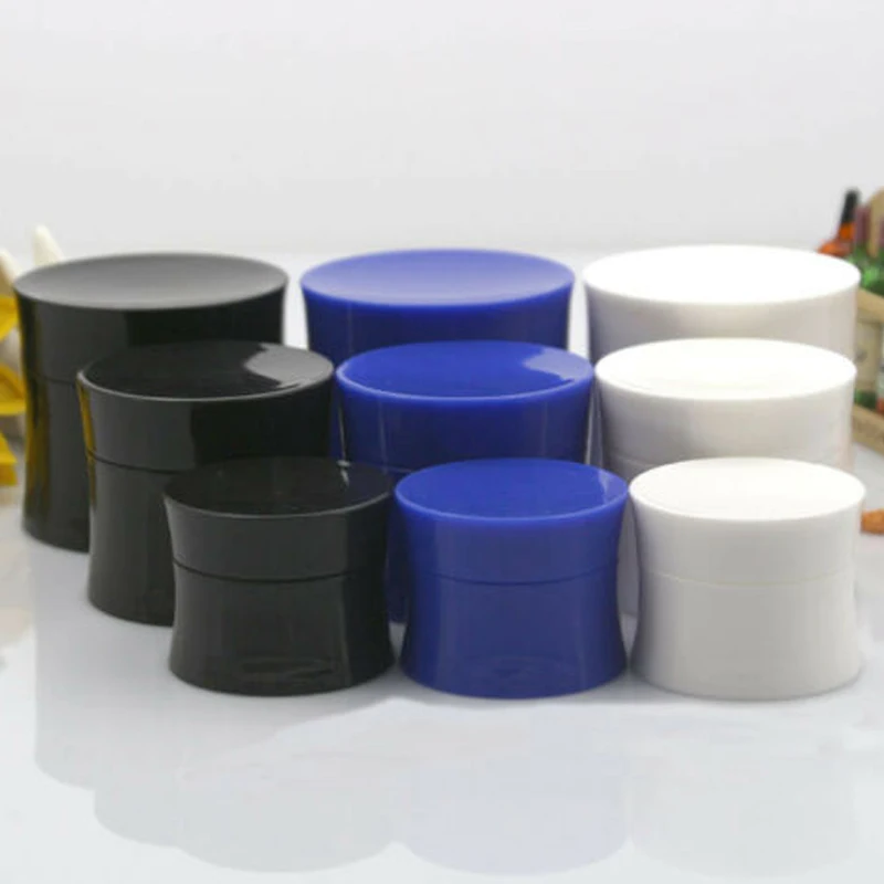 

5pcs 15g Plastic Cosmetic Face Cream Lip Balm Sample Vials Container Jar Pots girdling Travel Lotion Bottles