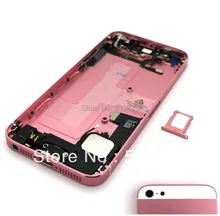 For Baby Pink&White Full Assemblly Midframe Plated Chassis Board Middle Frame Bezel Housing Replacement For iPhone 5