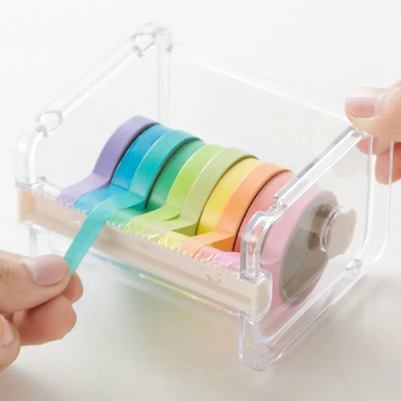 

Creative Washi Tape Cutter Set /Transparent Tape Holder /Tape Dispenser