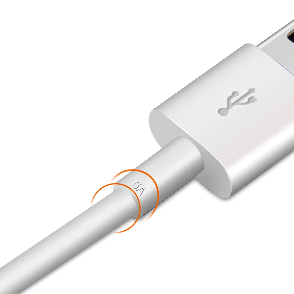 5А USB C type кабель для Android мобильный телефон Быстрая зарядка зарядное устройство USBC