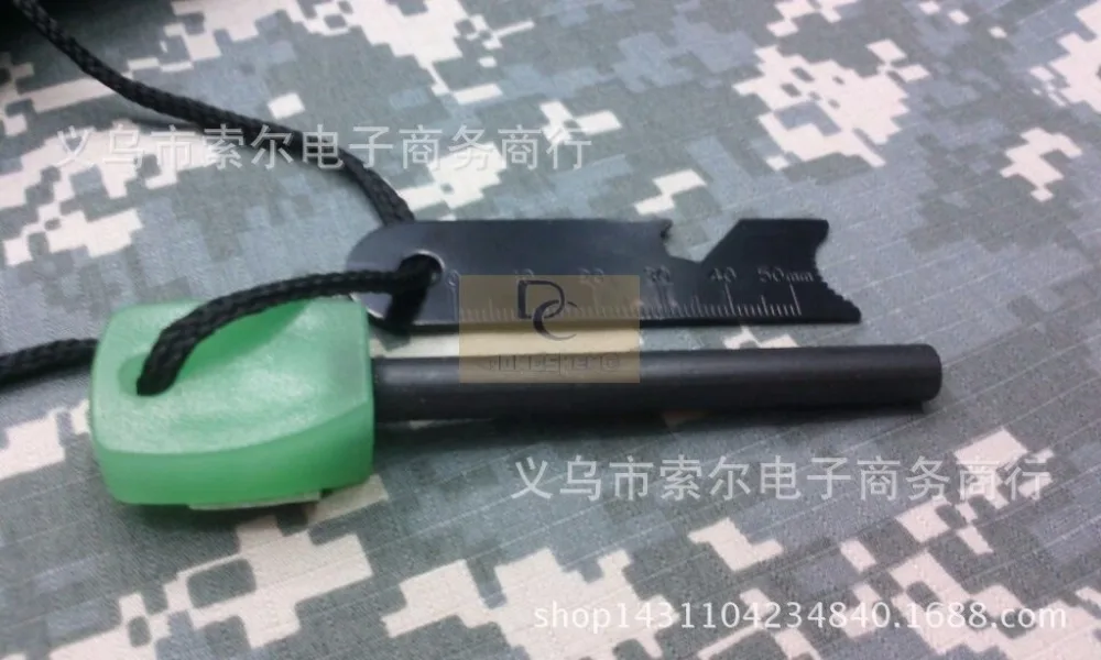 

Multi-function luminous lighter outdoor survival large camping Survival EDC tools