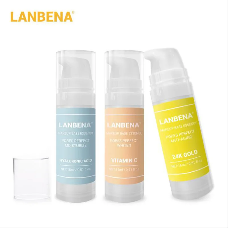 LANBENA основа для макияжа эссенция 24 к Золотая Гиалуроновая Кислота Витамин С