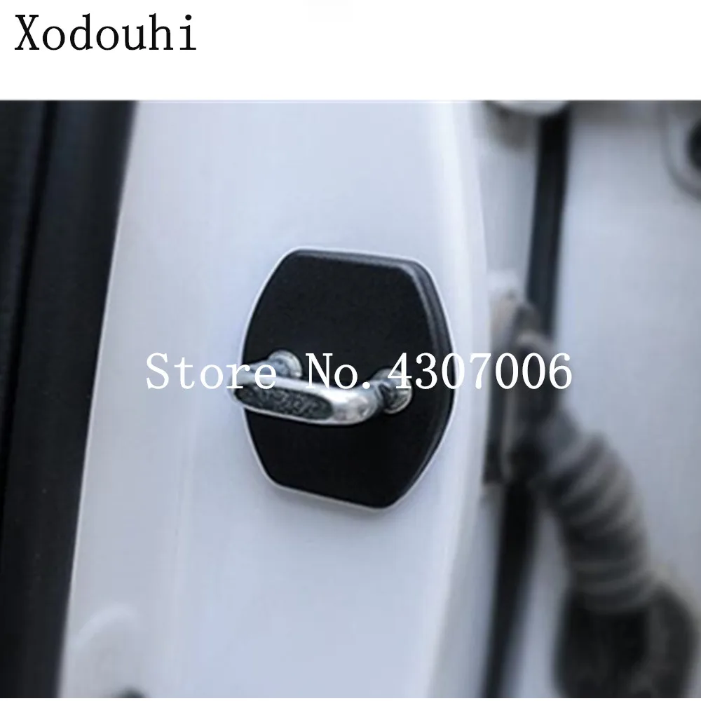 

Car styling plastic anti rust water proof door lock keys key buckle cover 4pcs For Hyundai Kona Encino Kauai 2017 2018 2019