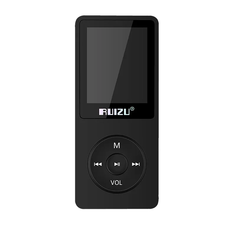 RUIZU X02 MP3 Плеер 1 8 &quotTFT ЖК-дисплей Экран может играть 80 часов мини Mp3 плеер ГБ с FM