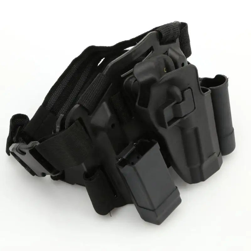 

Tactical M92 Leg Holster Right Hand Paddle Thigh Belt Drop Pistol Gun Thigh Holster with Magazine Torch Pouch for Beretta M9 M92