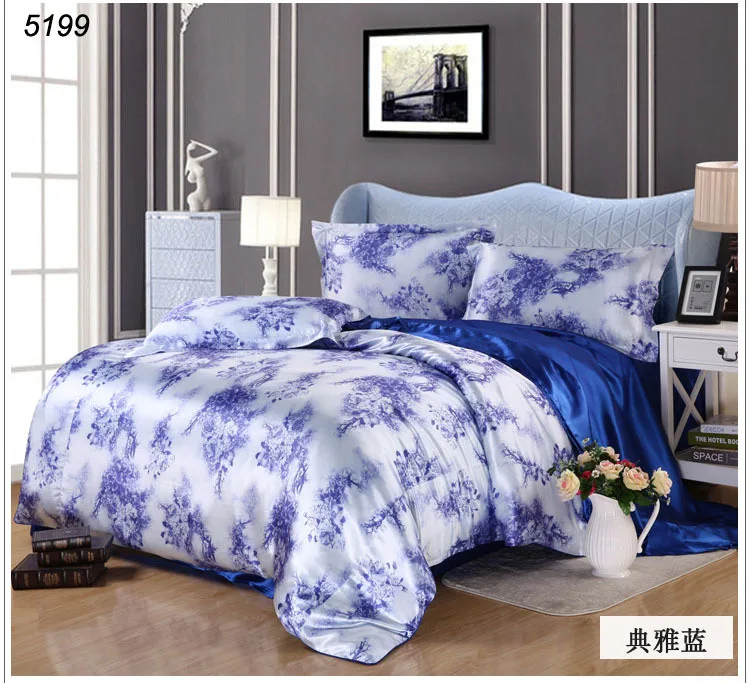 silk bedding set king size blue silk designer bedding twin kids bedding