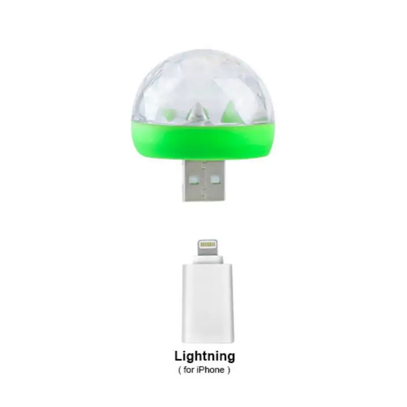 USB гаджеты лазерный свет мини светодиодный шар RGB Форма сценический эффект удобный свет для мобильного телефона Дополнительный внешний аккумулятор для вечерние клуб