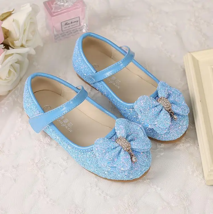 HaoChengJiaDe/модная детская обувь на плоской подошве; мягкая детская Свадебная обувь принцессы для девочек; модельные туфли с блестками; обувь для вечеринок для девочек; EUR22-36