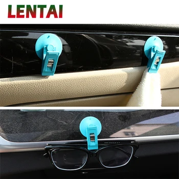

OVERE Auto Car Sunglasses Holder Sunshade Fasteners For Peugeot 307 206 407 Citroen C4 C5 Honda Civic Accord CRV Lada Vesta
