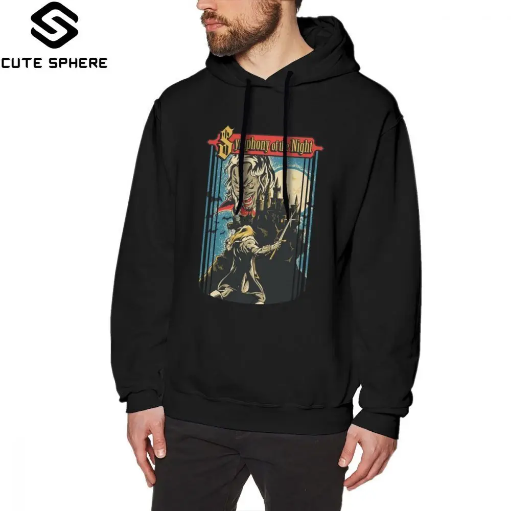 

Castlevania Hoodie Symphony Of The Night Hoodies Long Sleeve Cotton Pullover Hoodie Autumn Red Fashion Male XL Outdoor Hoodies