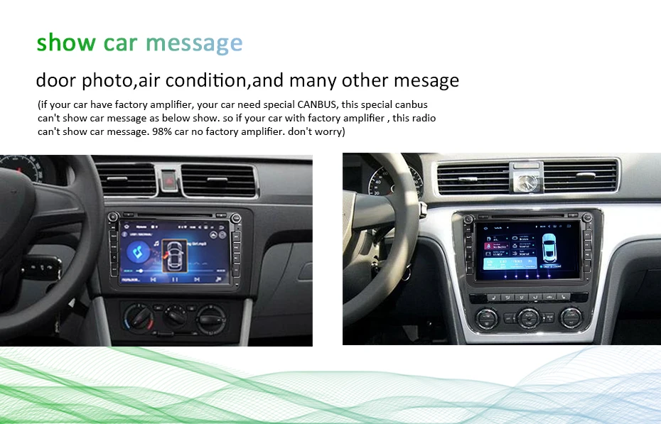 Top IPS Android 9.0 DSP 64G 2 DIN Car GPS Radio For Rapid Yeti VW passat b6 golf 4 5 6 polo tiguan Seat Altea Toledo BORA DVD PLAYER 19