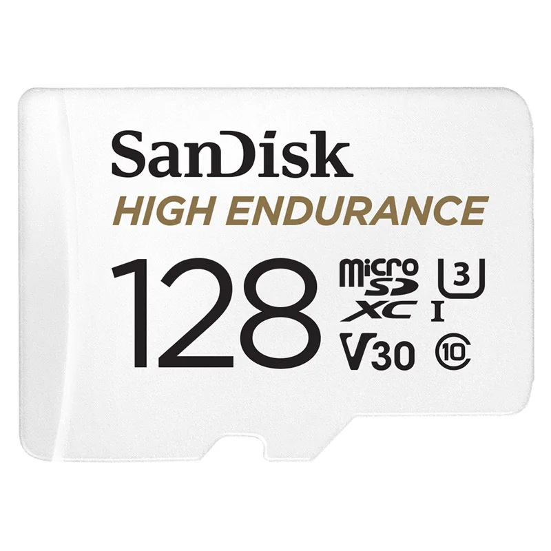 Двойной Флеш-накопитель SanDisk с высокой износостойкостью слот для карт памяти 64 ГБ 128 ГБ 256 Гб класс 10 скорость записи видео U3 V30 до 100 МБ/с. microSD карта 32 Гб U1 Full HD 4K - Емкость: 128 ГБ