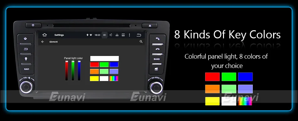 Clearance Eunavi 2 Din Car DVD GPS For Skoda Octavia 2012 2013 A 5 A5 Yeti Fabia Car Android 9.0 Quad Core RAM 2GB Stereo Radio Navigation 27