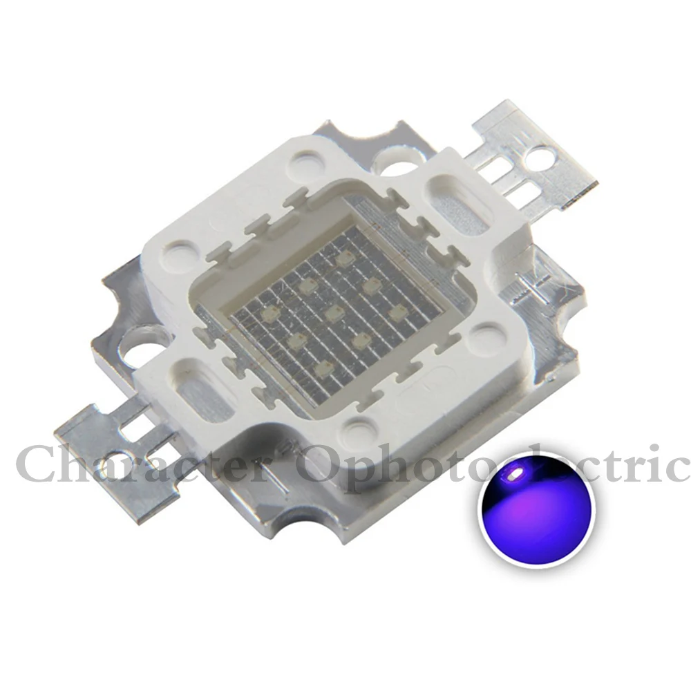 5pcs 10W Royal Blue Square High Power 45mil LED Light chip 1000mA 10-13V 445-450nm od4 190nm 450nm