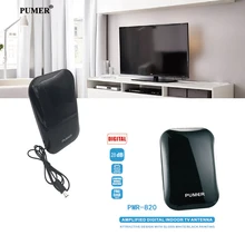 

TV Indoor antenna TV antenna Digital tv receiver VHF UHF for DVB-T HDTV DTV Signal Booster No installation required PUMER