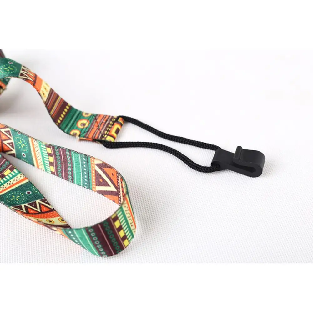 Ukulele Strap Adjustable Printing Ribbon Clip-on Guitar Accessories