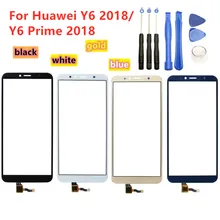 Hohe Qualität Touch screen Für Huawei Y6 2018 / Y6 Prime 2018 Touch Screen Panel Digitizer Sensor Front Glas objektiv ersatz
