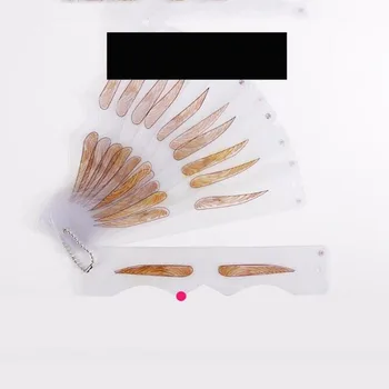 

12pcs Microblading Training Eyebrow Stencils Card 12 Basic Line Eyebrow Shaping Stencils Card Makeup Tool