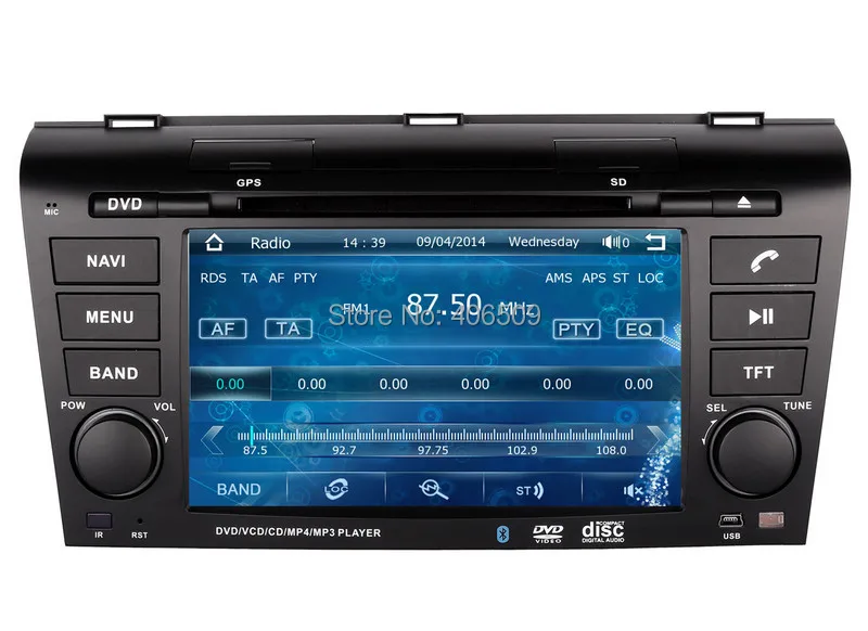 Excellent 7" Head Unit Car DVD Player for Mazda 3 Mazda3 2004-2009 with GPS Navigation Nav Radio Bluetooth Map USB SD AUX Audio Stereo 3