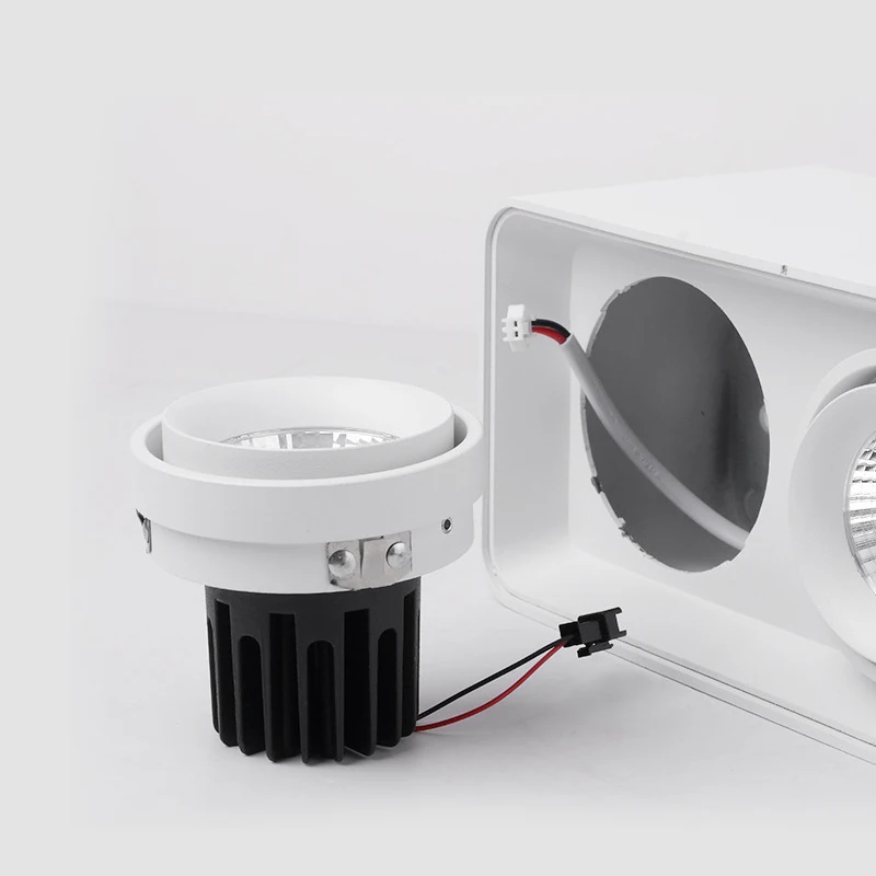 Levou as Luzes do Tecto Iluminação para Casa Luz de Teto Duplo Cabeça Lâmpadas Led Rotativa Gu10 Montagem Lâmpada Decorações 7w 14w 11 led luz de teto Montagem lâmpada decorações iluminação para Casa