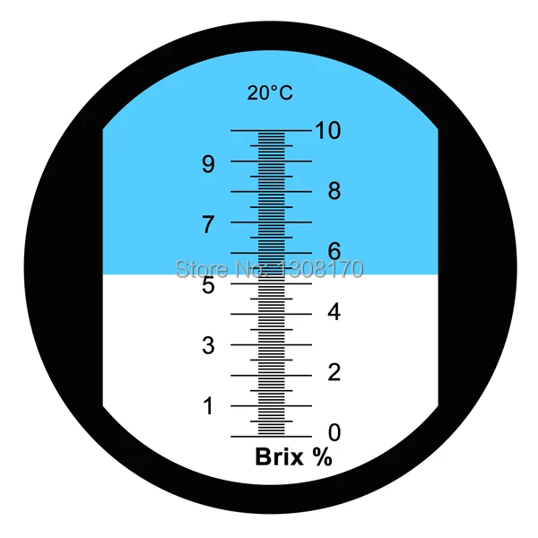 0-10% рефрактометр по шкале Брикса с ATC низкоконцентрированным содержанием сахара решения для обработки охлаждающих веществ клен Sap Точность 0.1