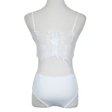 Women Lace Briefs Underwear Set Club Nightwear Lingerie White