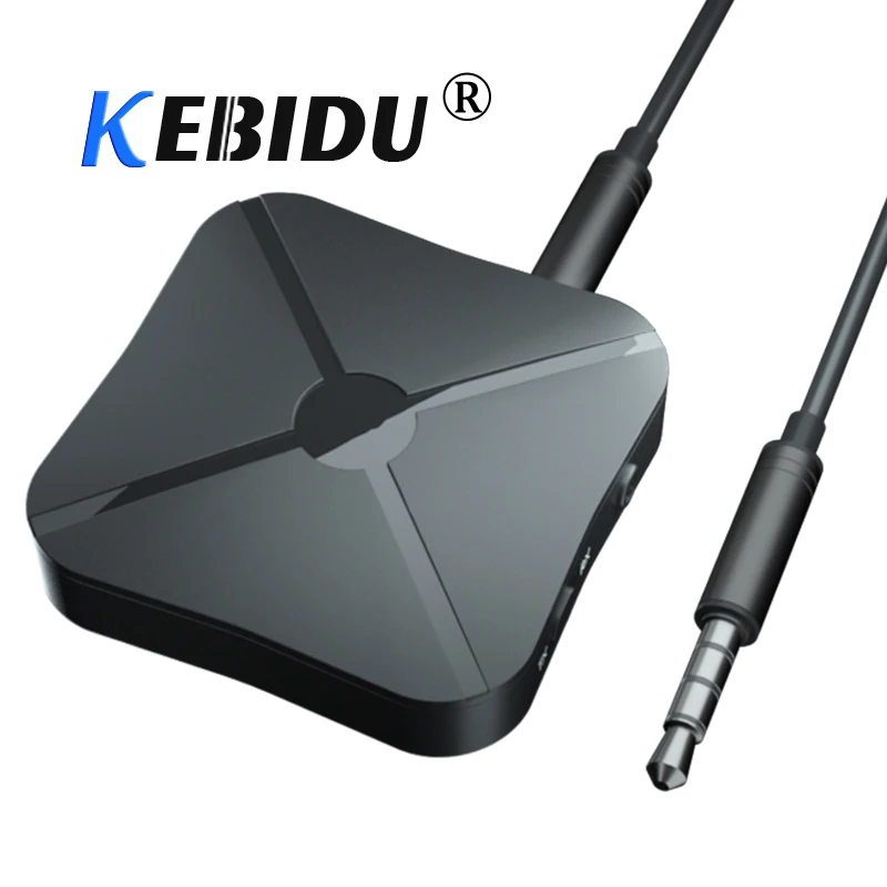 

Kebidu 2 in1 Bluetooth V4.2 Transmitter Receiver 3.5mm Stereo Wireless Music Audio Cable Dongle Adapter For PC Smart Phone