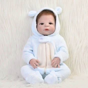 

Lifelike 57 cm Reborn Baby Dolls Full Body Silicone 23 Inch Boy Doll Kids Playmate New Fashion Birthday XMAS Gifts