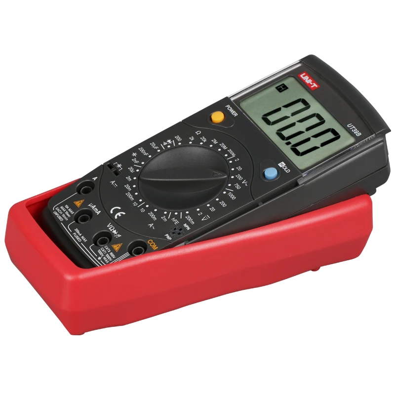 UNI-T UT39A/UT39B/UT39C/UT39E ручной Диапазон Цифровой мультиметр; диодный тест/транзистор/температура/частота/емкость тест
