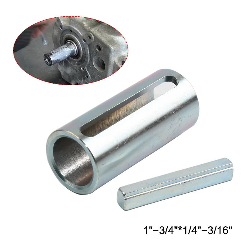3/4" To 1" Step Key Crankshaft Sleeve Adapter - For Predator & Other Small Gas Engines (7HP) - Stainless