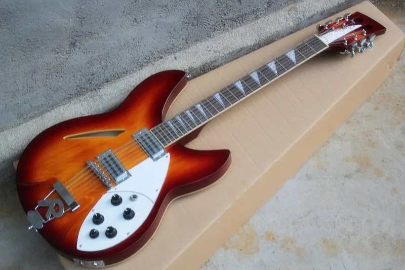 Заказной магазин sunburst rickenback 360 semi hollow body 12 струн джазовая электрическая гитара двойной выход в гнездах моно ricken гитара Заказной магазин sunburst rickenback 360 semi hollow body 12 струн джазовая электрическая гитара двойной выход в гнездах моно ricken гитара