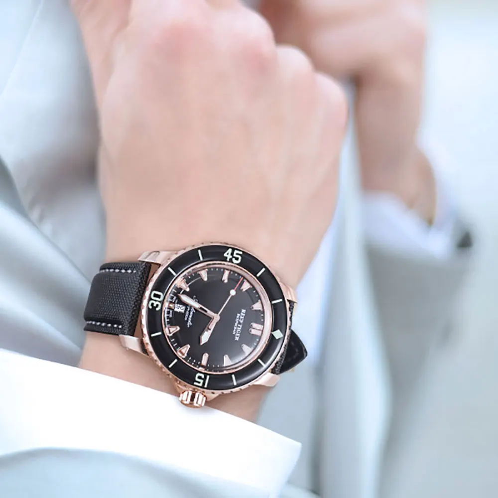 gold diving watch