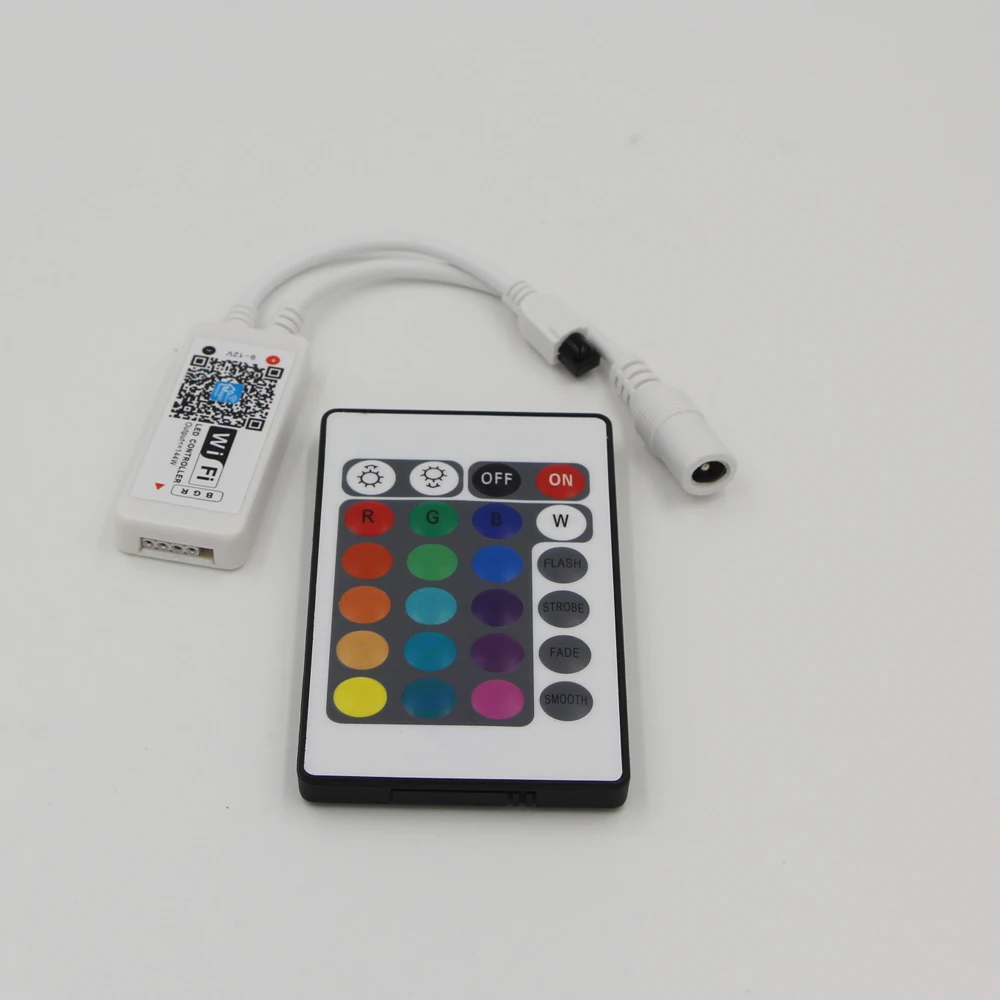 24 Ű LED RGB Ʈѷ DC12V wifi IR  Ʈѷ, SMD 3528 5050 RGB LED Ʈ 