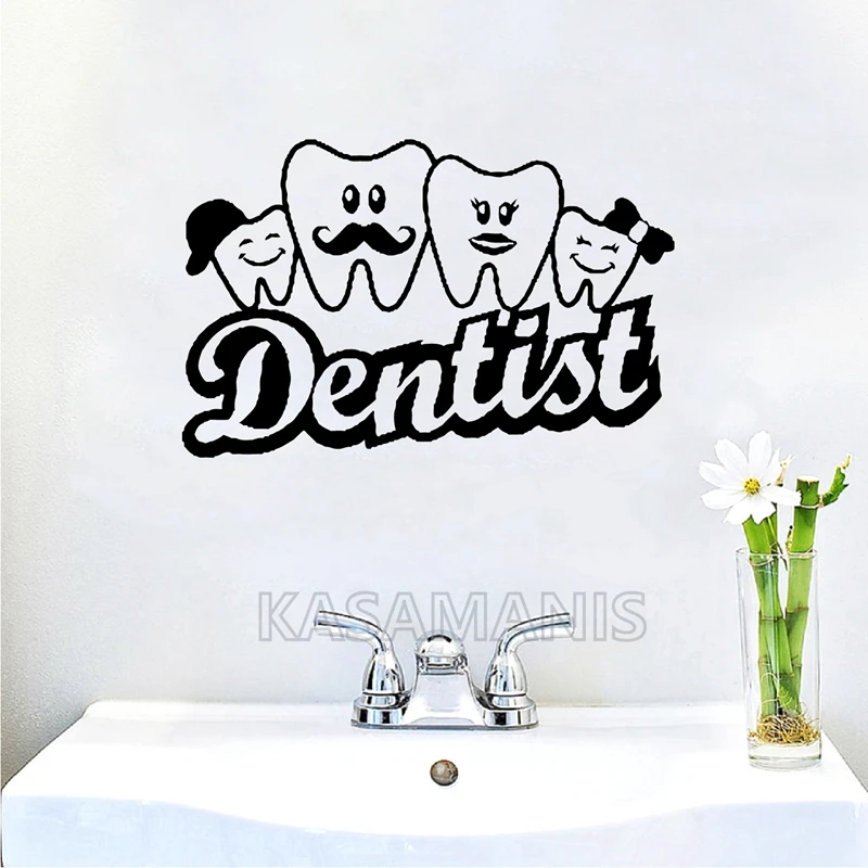 teeth vinyl decals